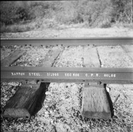 Rail on the CPR line near Okanagan Falls