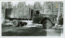 Bert Youngstrom in Campbell Construction Truck