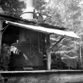 Vancouver Iron Works built steam donkey