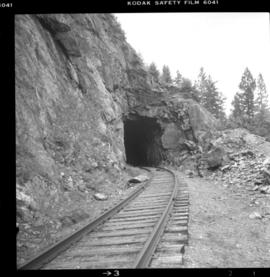 Tunnel on CPR Kettle Valley Railway in Myra Canyon