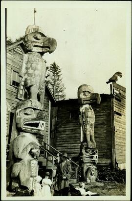 Totem Poles at Alert Bay, B.C.
