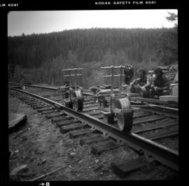 Velocipedes on CPR Kettle Valley Railway in Myra Canyon