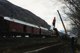 CN freight derailment in Brocklehurst