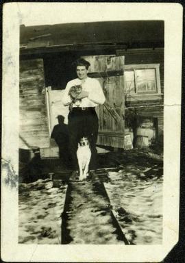 Bob Baxter with Cat and Dog