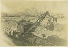 An American Railway Ditcher at work