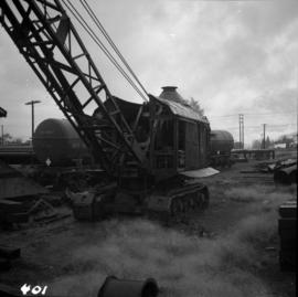 C.P.R. steam driven tracked crane