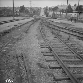B.C. Electric Railway trackage being removed