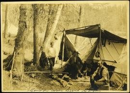 Camp in Upper Grand Canyon of the Fraser