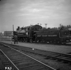 West Coast Railway Association locomotive and car