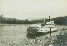 The Port Simpson sternwheeler on the Skeena River at Hazelton, BC