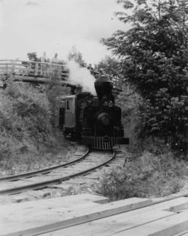Locomotive on railway track