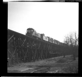 CNR freight train, possibly near Kelowna
