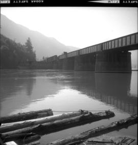 Swing bridge crossing the Harrison River
