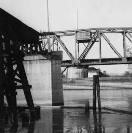 C.N.R. swing bridge over the Fraser River