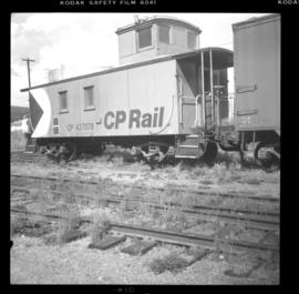 Caboose on CPR line in Cranbrook