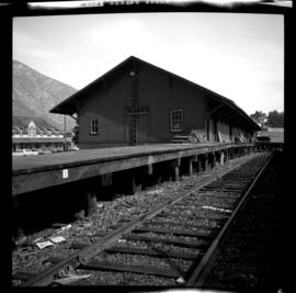 Freight shed at the Nelson CPR depot