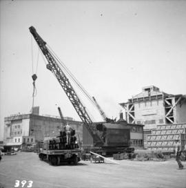 Steam crane at Allied Shipbuilders Ltd.