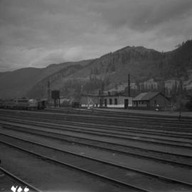 Former C.P.R. locomotive sheds at North Bend, B.C.