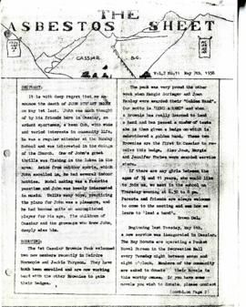 The Asbestos Sheet 7 May 1958