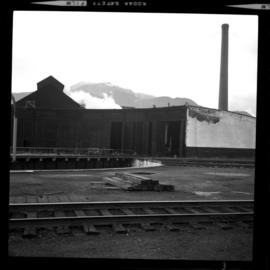 Partial view of CPR roundhouse at Revelstoke