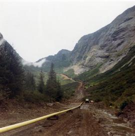 Pacific Northern Gas pipeline construction site
