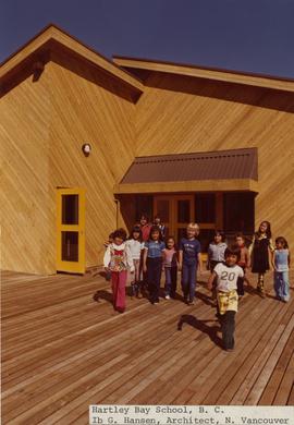 Children outside Hartley Bay school