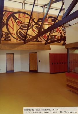 Interior view of Hartley Bay school
