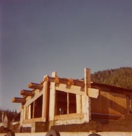 Construction frame of Queen Charlotte Islands museum