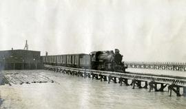 Pacific Great Eastern Railway train at Squamish dock