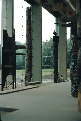 Totem poles at UBC Museum of Anthropology