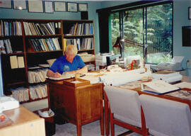Gary Runka in his Land Sense Ltd. office