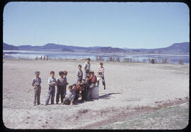 Group of boys at playground in Lejac, BC