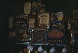 Old buiscuit tins at Father Pandosy Mission