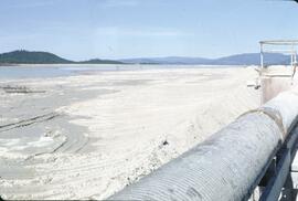Oil pipeline near lake