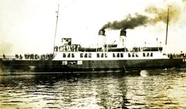 Canadian Pacific Railway turbine steamship S.S. "Princess Patricia" leaving for Nanaimo