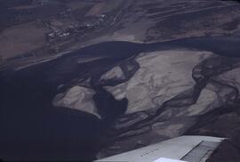 Aerial view of Kamloops Lake delta