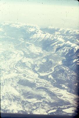 Aerial view of Rocky Mountain Trench