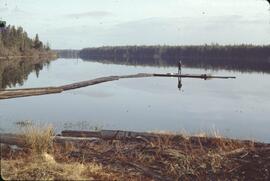 Fisherman on lake near Port Clements