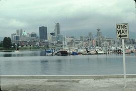 Vancouver cityscape from marina