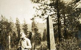 International boundary monument near Cascade, BC