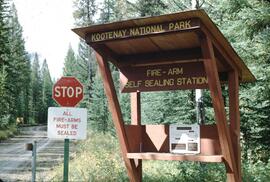 Gun sealing station at Kootenay National Park