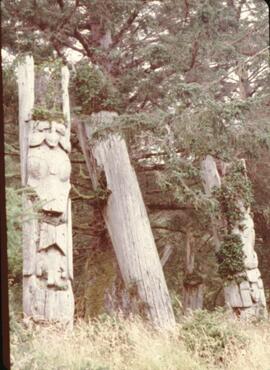 Ninstints totem poles at Anthony Island