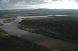 Pelly River and Yukon River confluence