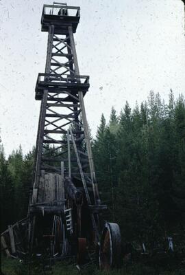 Old oil rig at Cabin Creek