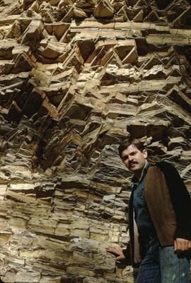 John Wilcox at Driftwood Creek fossil beds
