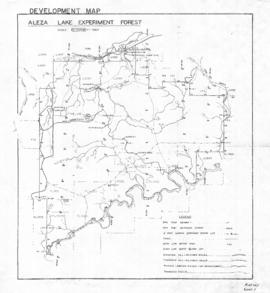 Aleza Lake Experiment Forest Development Map