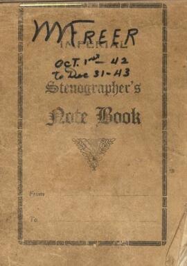 Diary of Willard Freer - October 1, 1942 to December 31, 1943