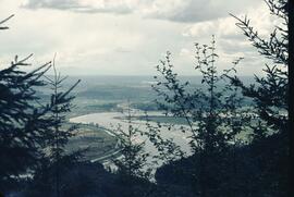 View of Pitt and Fraser River meeting from Burke Mountain