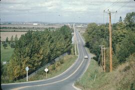 Highway through rural area in the Delta-Richmond area