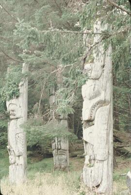 Ninstints totem poles at Anthony Island